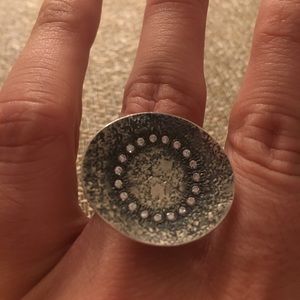 Silpada Sterling Silver Cubic Zirconia Ring